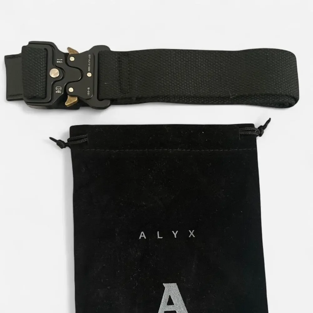 Black 1017 ALYX 9SM Nylon Roller Coaster belt